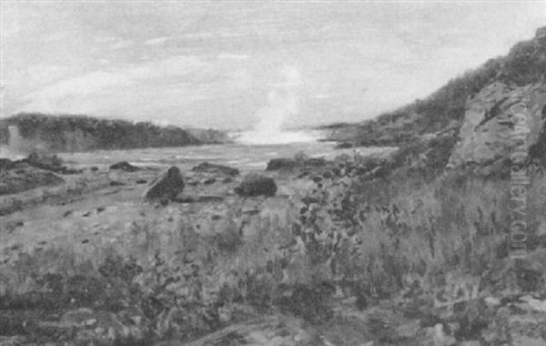 Niagara Falls Oil Painting by Henry William Banks Davis, R.A.