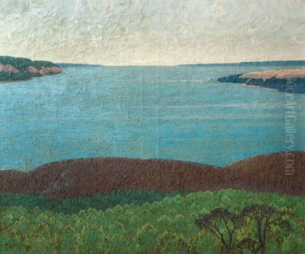 Desembocadura Del Rio Aconcagua, Chile Oil Painting by Carlos Maria De Santiago