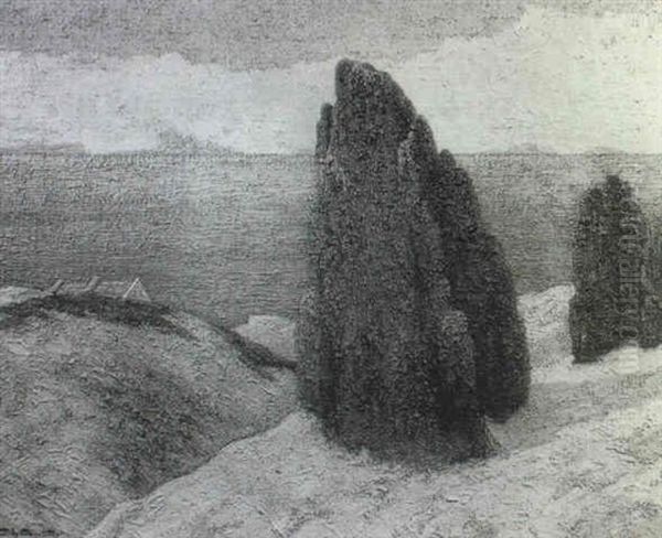 Costa De Chile Oil Painting by Carlos Maria De Santiago