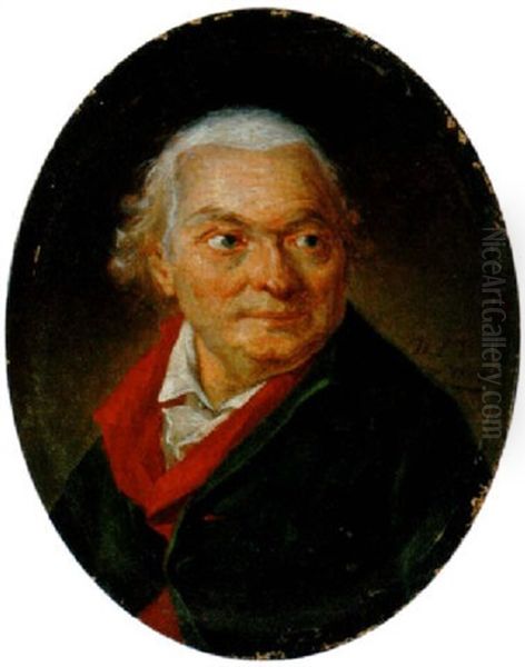 Portrait D'homme Oil Painting by Philibert-Louis Debucourt