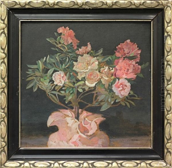 Kvetina Iii Oil Painting by Jan Dedina