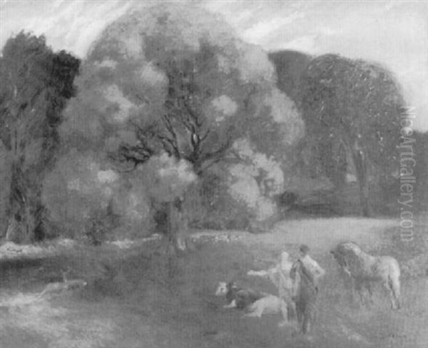 Das Goldene Zeitalter Oil Painting by Jan Dedina