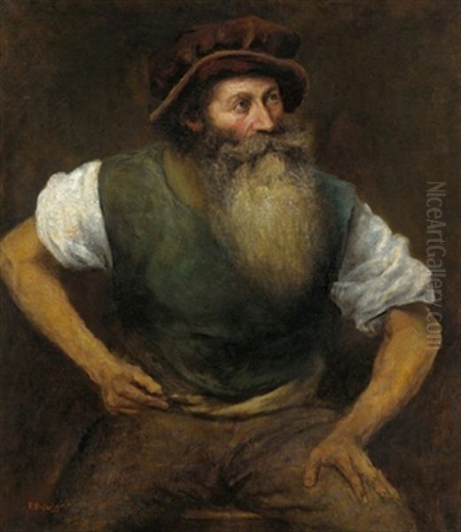 Ein Schmied Oil Painting by Franz Von Defregger