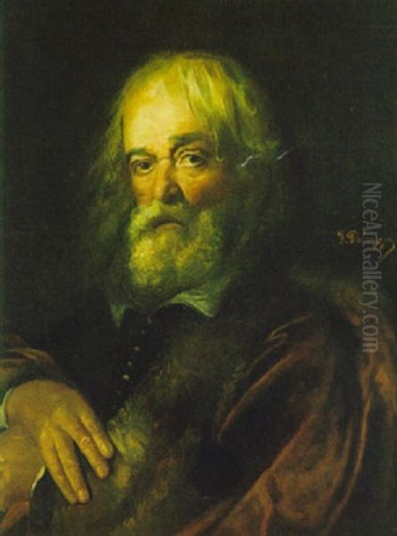 Portrat Oil Painting by Franz Von Defregger