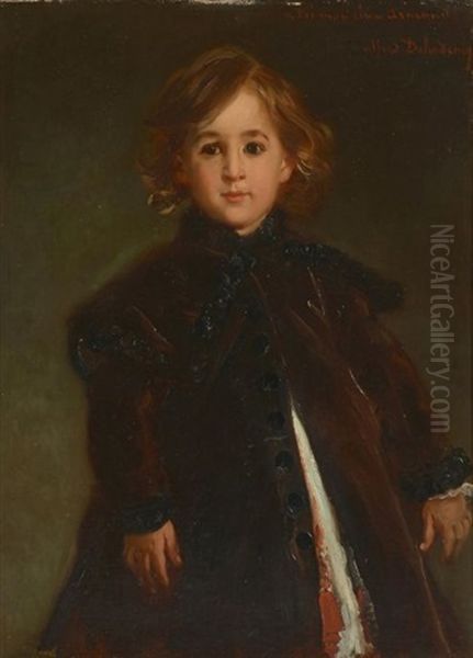 Portrait De Jeune Garcon Oil Painting by Edme Alexis Alfred Dehodencq