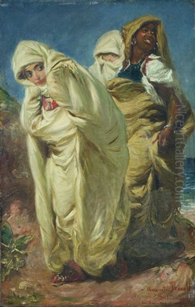 Drei Orientalische Frauen Oil Painting by Edme Alexis Alfred Dehodencq
