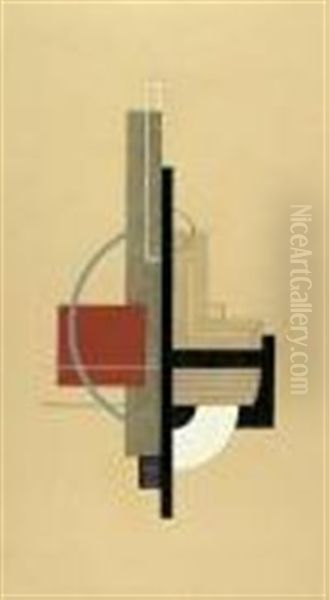 Abstrakte Komposition Oil Painting by Felix Del Marle