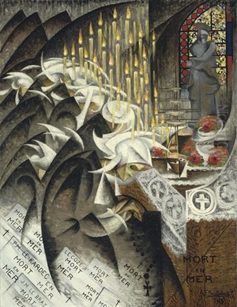 Bretonnes Oil Painting by Felix Del Marle