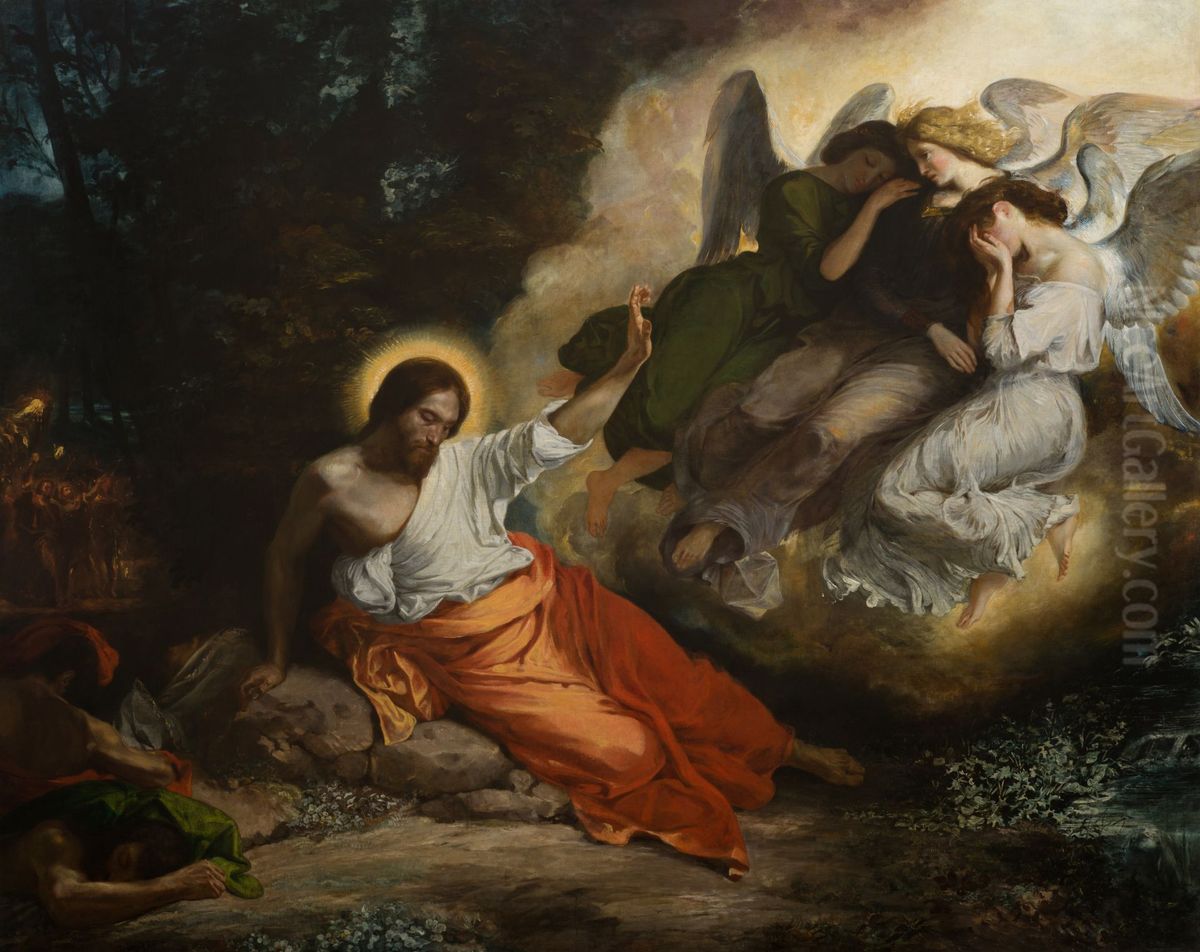 The Agony In The Garden Oil Painting by Eugene Delacroix