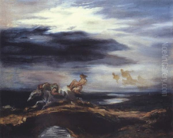Tam O'shanter Oil Painting by Eugene Delacroix