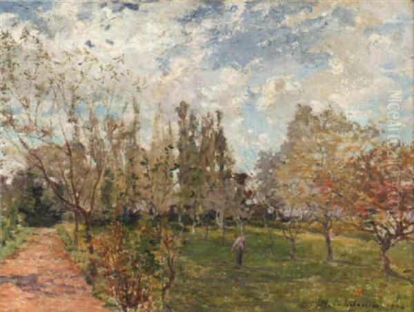 Amongst The Trees Oil Painting by Henry Eugene Delacroix