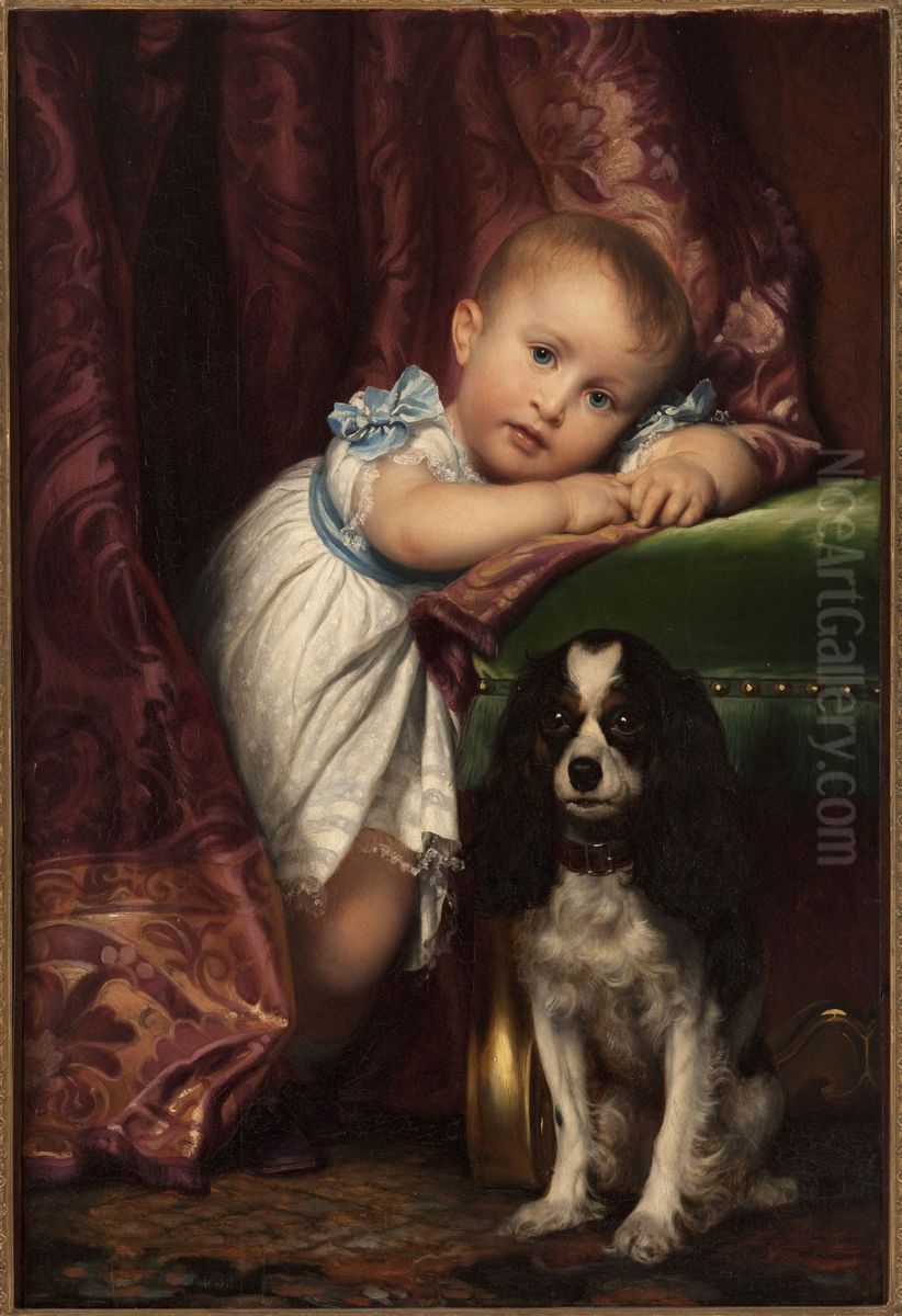 Portrait D'horace Delaroche Oil Painting by Paul Delaroche