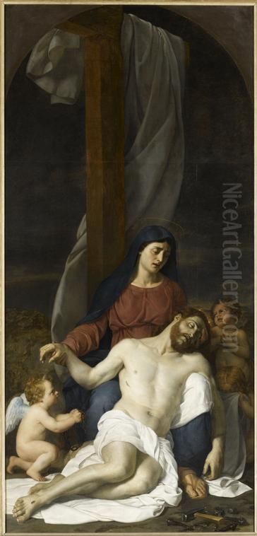 Descente De Croix Oil Painting by Paul Delaroche