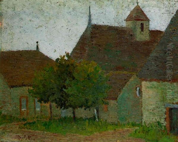 Eglise De Village Oil Painting by Joseph Delattre