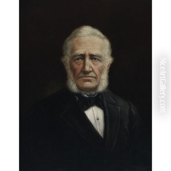 Portrait Of A Gentleman Oil Painting by Georges Marie Joseph Delfosse