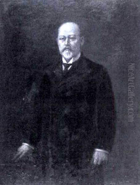 Portrait Of A Gentleman Oil Painting by Georges Marie Joseph Delfosse