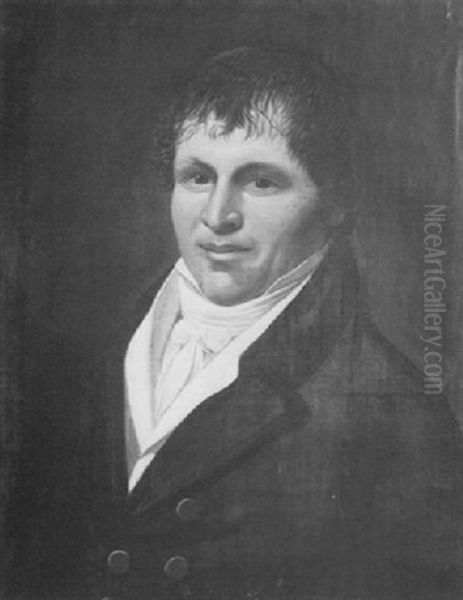 Portrait Of A Young Gentleman Oil Painting by Charles Delin