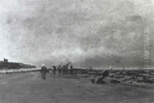 Le Retour De La Peche Oil Painting by Hippolyte Camille Delpy