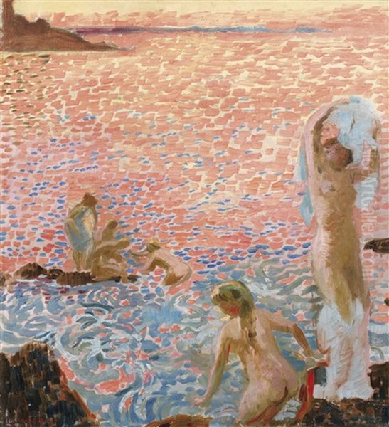 Baigneuses Au Crepuscule Oil Painting by Maurice Denis