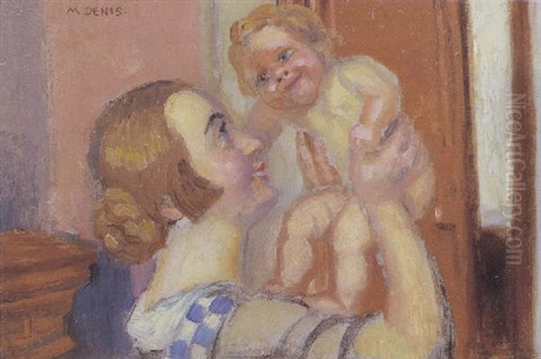 Enfant Nu Oil Painting by Maurice Denis