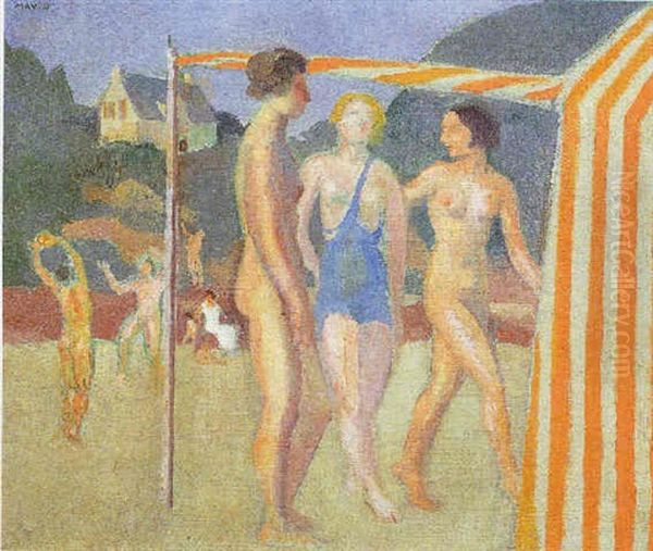 Baigneuses Devant Une Tente Oil Painting by Maurice Denis
