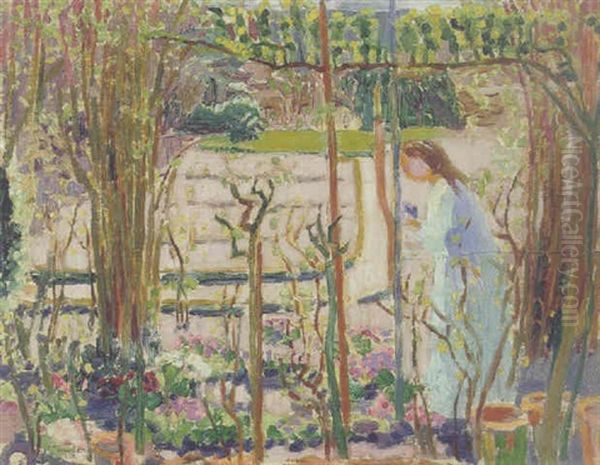 Femme Dans Un Jardin Oil Painting by Maurice Denis