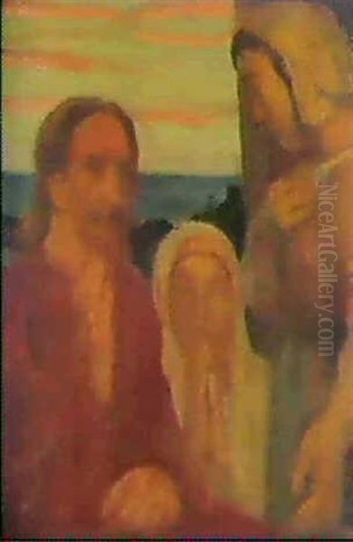 Jesus Chez Marthe, 1939 Oil Painting by Maurice Denis
