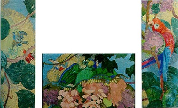 Le Perroquet Orange Oil Painting by Maurice Denis