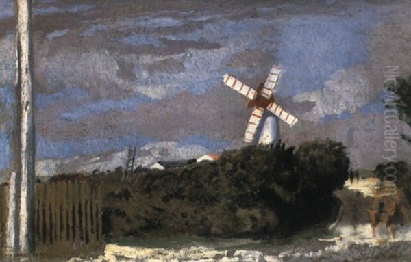 Le Moulin A Vent; La Bernerie Oil Painting by Maurice Denis