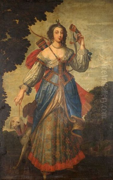 Diane Chasseresse Oil Painting by Claude Deruet