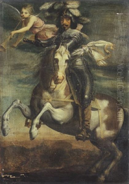 Louis Xiii Couronne Par La Victoire Oil Painting by Claude Deruet