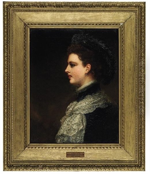 Portrait Of Charlotte, Countess Spencer Oil Painting by Louis William Desanges