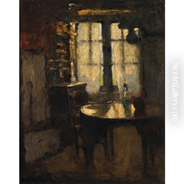 La Fenetre Ensoleillee Oil Painting by Louis Marie Desire-Lucas