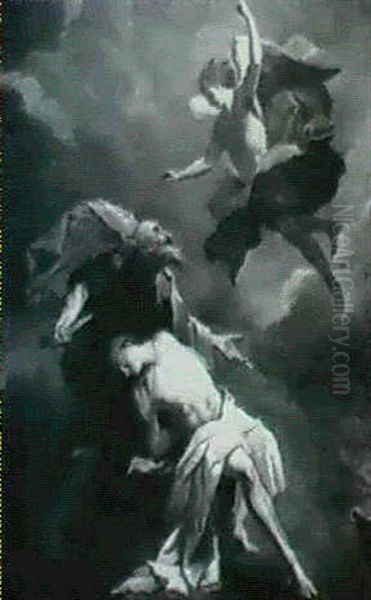 Le Sacrifice D'isaac Oil Painting by Jean-Baptiste Despax