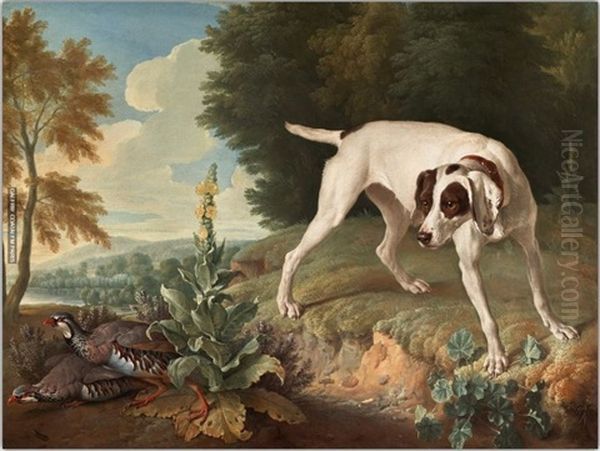 Crane In Marsh Oil Painting by Alexandre-Francois Desportes