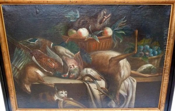 Nature Morte Aux Gibiers Oil Painting by Alexandre-Francois Desportes