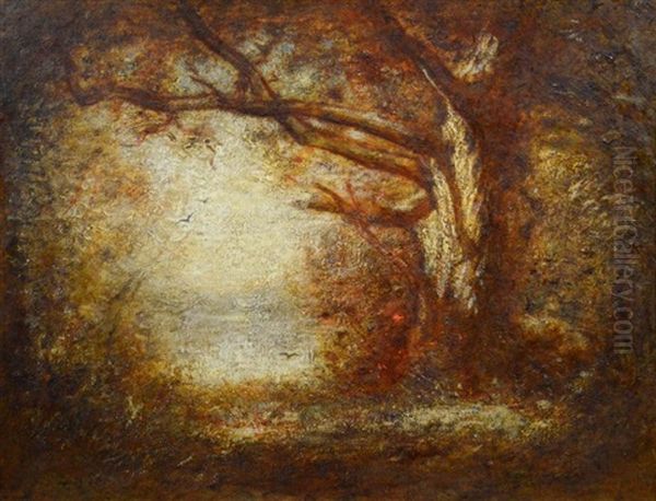 Autumn Landscape Oil Painting by Louis Paul Dessar