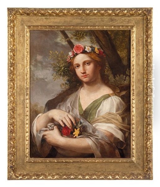 Flora Oil Painting by Michele Desubleo