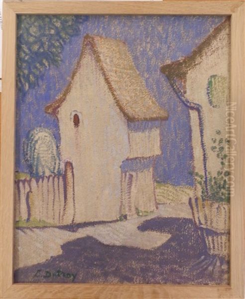 Paysage Aux Maisons Oil Painting by Leon Detroy