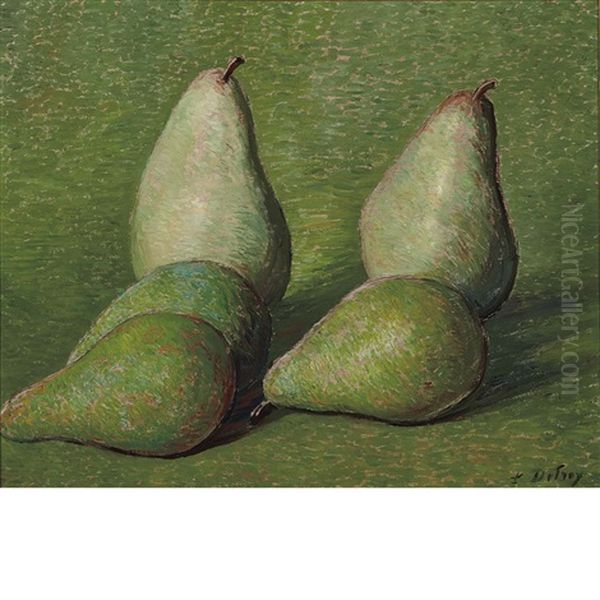 Pears Oil Painting by Leon Detroy