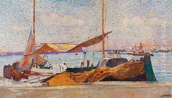 Venise (sketch) Oil Painting by Leon Detroy