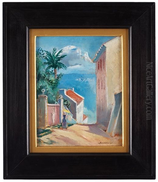 The Yellow Parasol Oil Painting by Eric Detthow