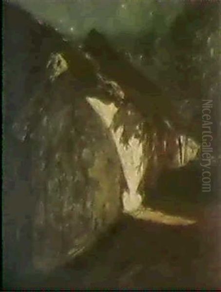 Mondnacht Oil Painting by Ludwig Dettmann