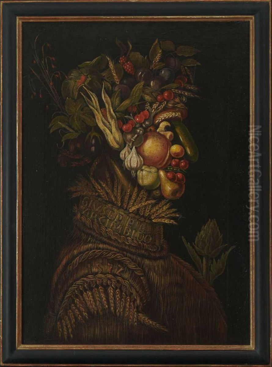 Die Vier Jahreszeiten. Oil Painting by Giuseppe Arcimboldo