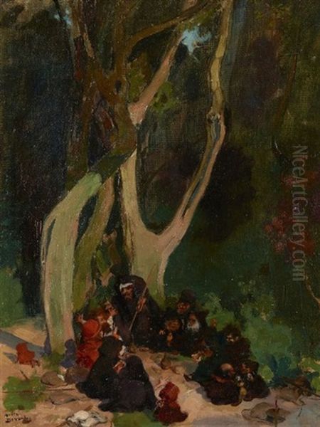 Lutins Dans Un Sous-bois Oil Painting by Andre Devambez