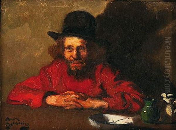 La Bonne Soupe Oil Painting by Andre Devambez