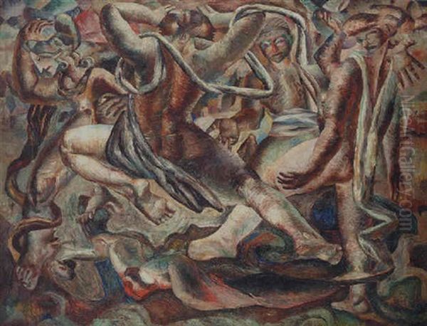 Extasis Oil Painting by Roberto Diago