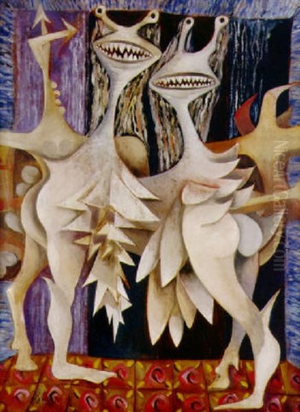 Danze Oil Painting by Roberto Diago