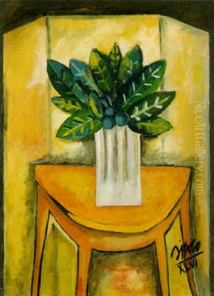 Florero Oil Painting by Roberto Diago