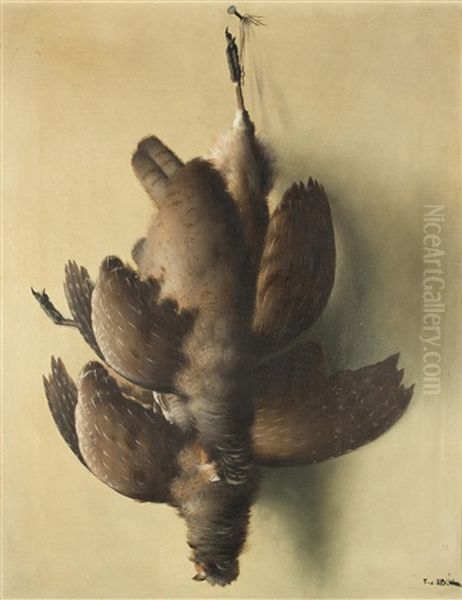 Rebhuhner Oil Painting by Frantisek Xaver Diblik